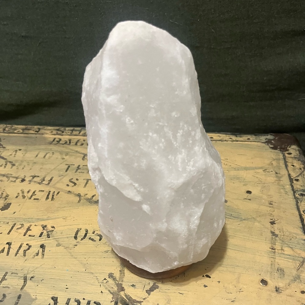 T.J.Maxx White Himalayan Salt Stone Sculpture